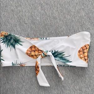 Pineapple Bikini Strapless Top